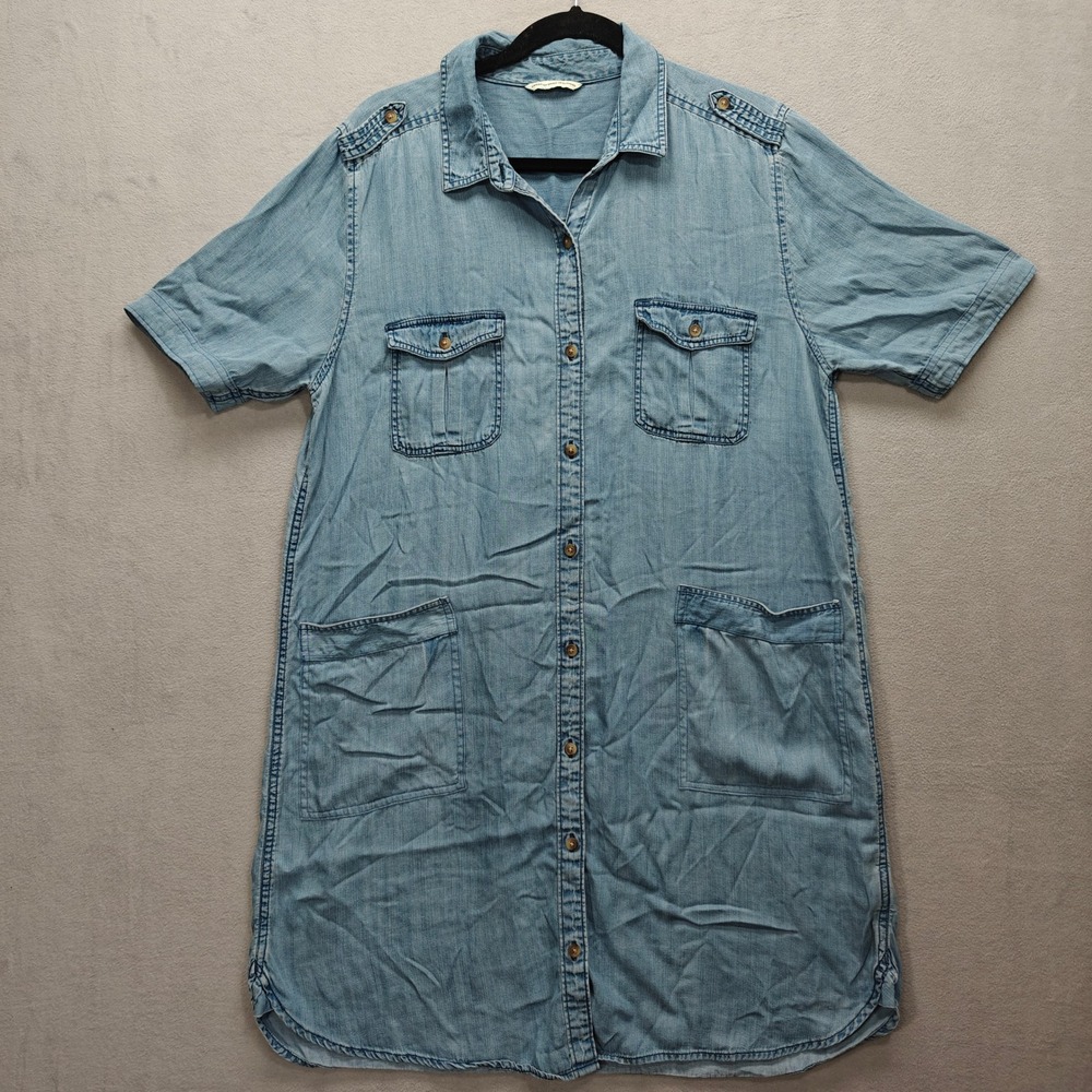American Eagle Shirt Dress Womens XL Coastal Casual Country Western Minimalist